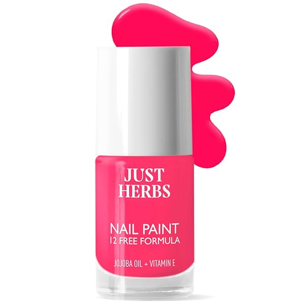 Image of Just Herbs Nail Polish 12 Chemical Free Formula Quick Dry