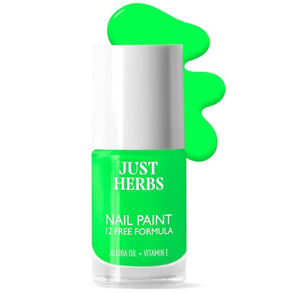 Image of Just Herbs Nail Polish 12 Chemical Free Formula Quick Dry