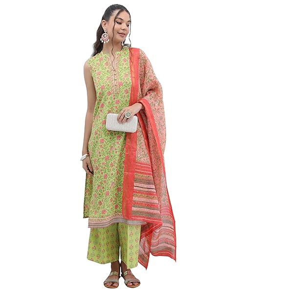 Image of KETCH Women's Kurta, Pant & Dupatta set.