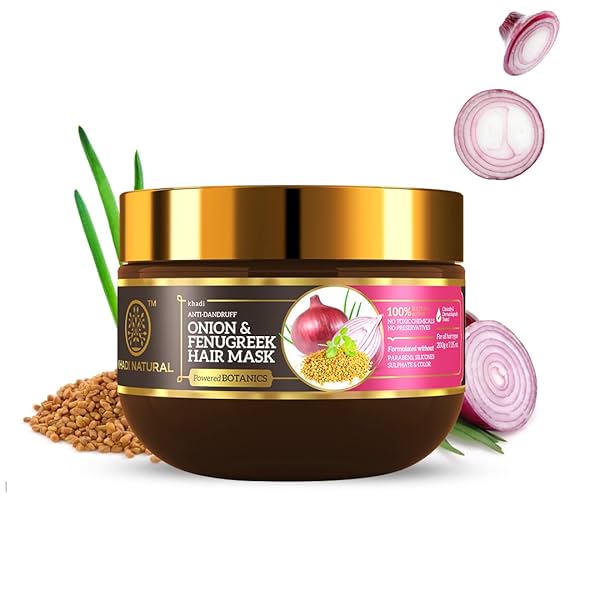 Image of KHADI NATURAL Onion & Fenugreek Hair Mask