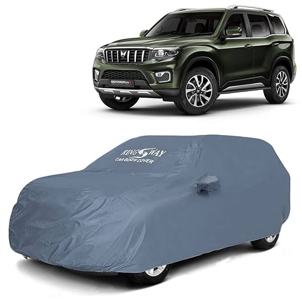 Image of KINGSWAY® Dustproof Car Body Cover Compatible with Mahindra Scorpio N 