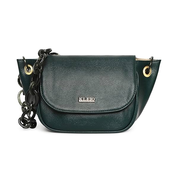 Image of KLEIO Leather Side Sling Bag