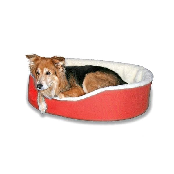 Image of KOZI PET Foam Filled Fabric Round Shape Reversible Dual Soft Bed for Dogs and Cats