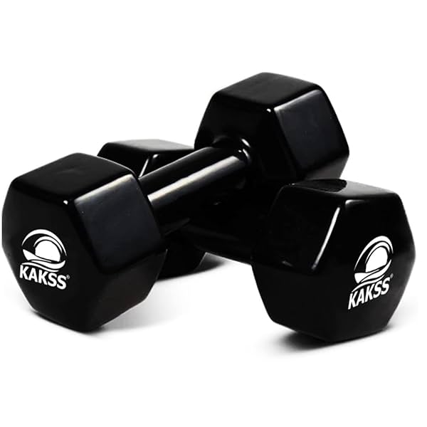 Image of Kakss Vinyl Dumbbell (Pair) Fitness & Strength Dumbbells