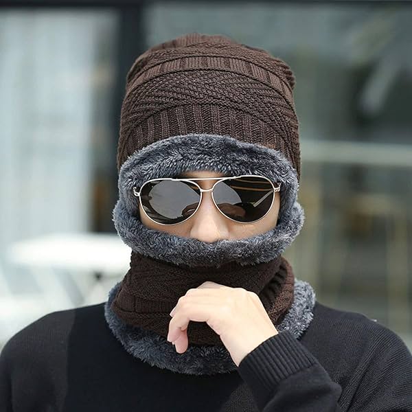 Image of Kandid Wool Winter Cap & Beanie Muffler Set