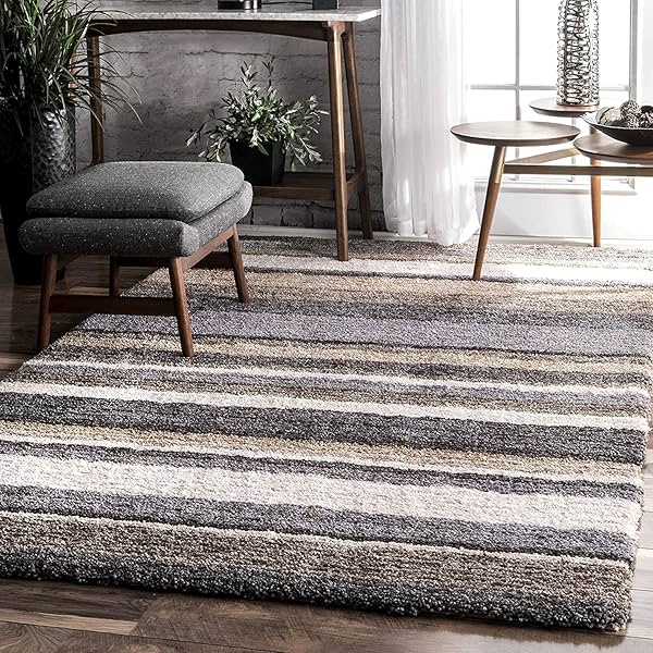 Image of Kashish Rugs Carpets for Living Room 3x5 feet Shaggy Rug 