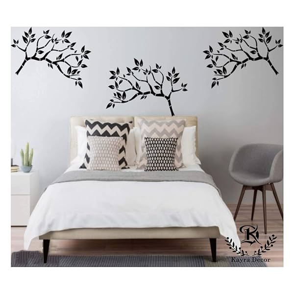 Image of Kayra Wall Painting Stencils - Branches (24 inch x 40 inch)