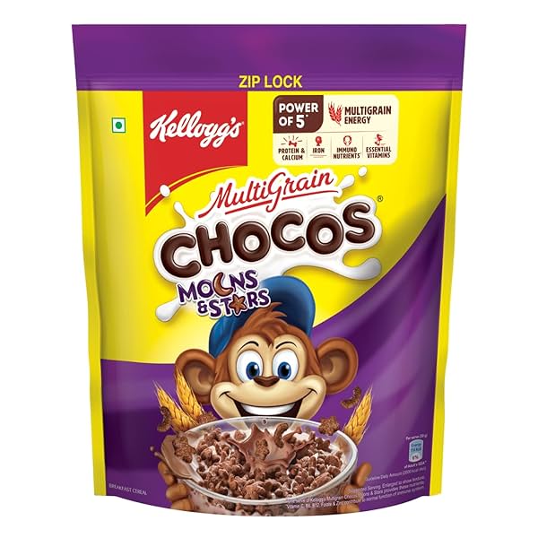 Image of Kellogg's Multigrain Chocolate Moons & Stars 1.2Kg