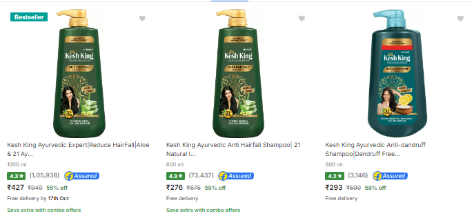 Image of Kesh King Shampoo @ Minimum 55% Discount