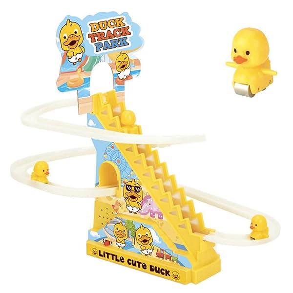 Image of Kidology Duck Roller Coaster Toy 3 Slide