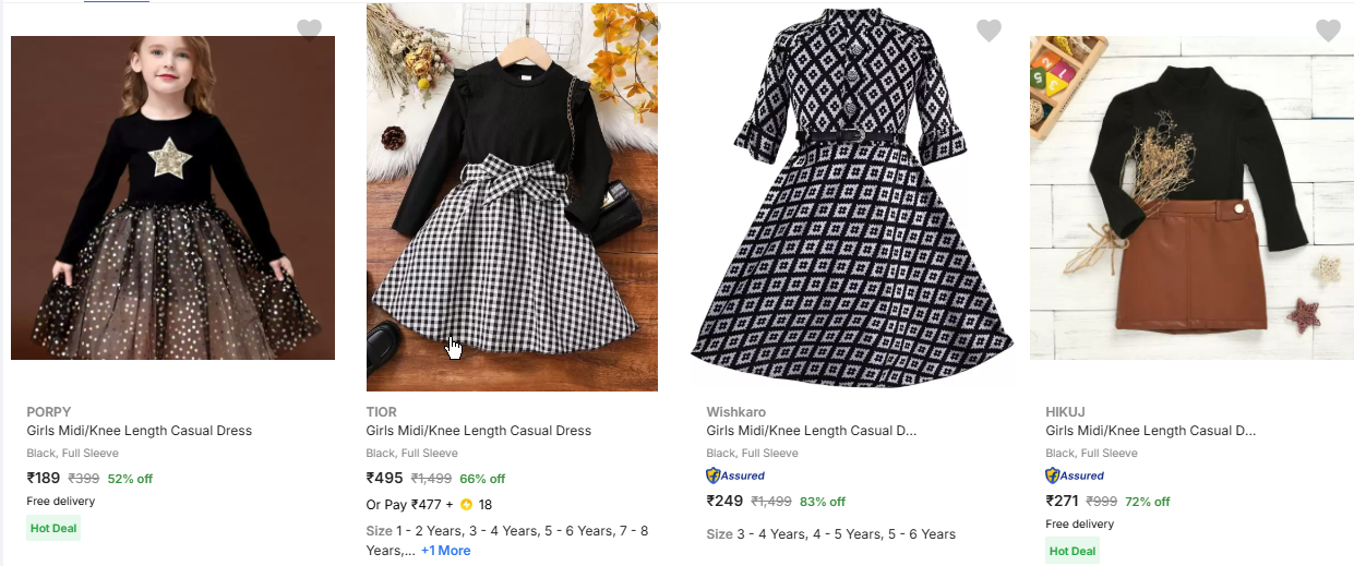 Image of Kids Dresses Start From ₹189