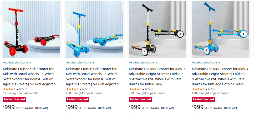 Image of Kidsmate Cruiser Kick Scooter at 60%-80% Discount 