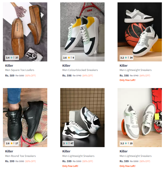 Image of Killer Casual Shoes @ Up to 90% Discount