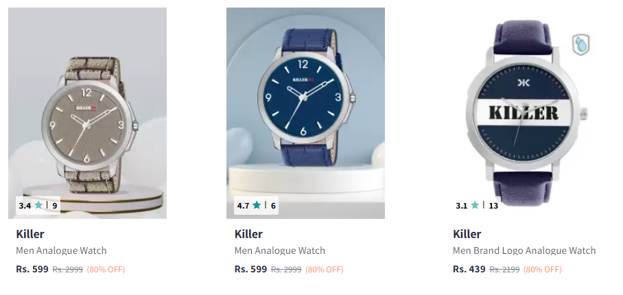 Image of Killer Men Fashion Analog Watch Starts @ ₹599