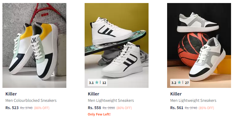 Image of Killer Sneakers For Men Up to 86% Discount