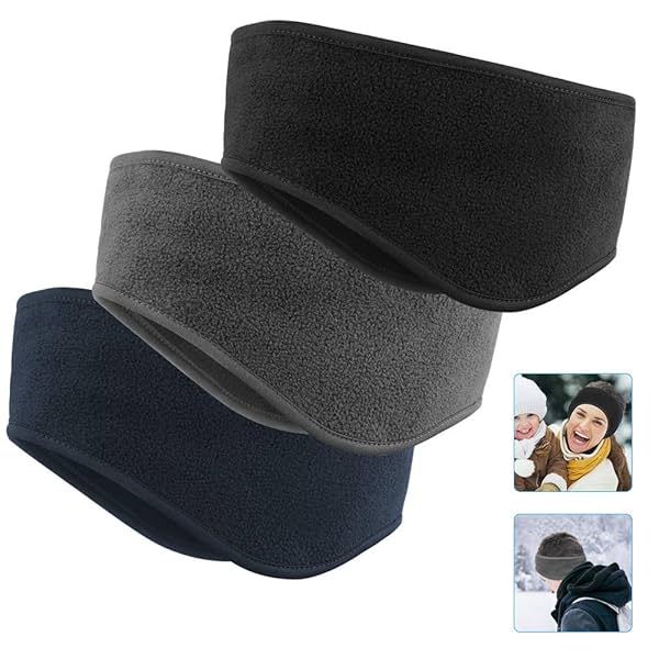 Image of Komake Ear Warmers Headband , 3 Pack Earmuff Headband 