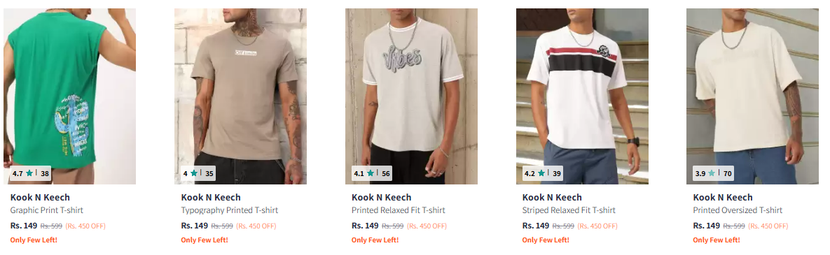 Image of Kook N Keech Print T-shirt Starting at ₹149