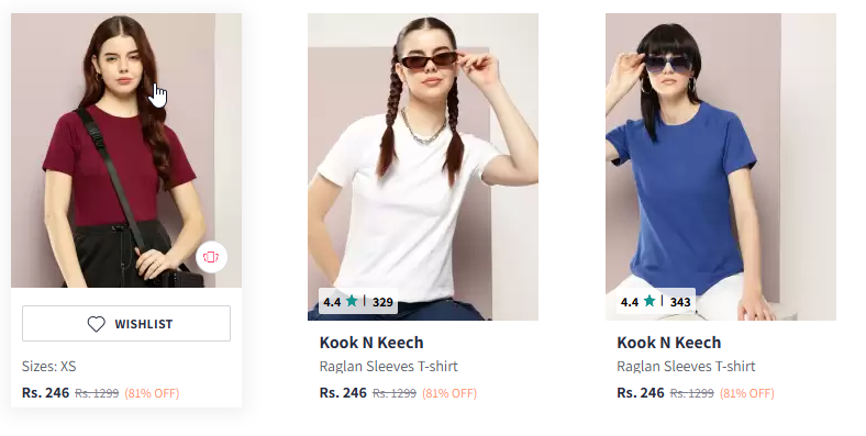 Image of Kook N Keech Pure Cotton T-shirt Starting Price @ ₹246