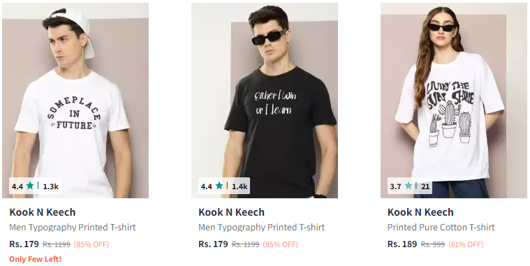 Image of Kook N Keech Tshirts Up to 85% Discount