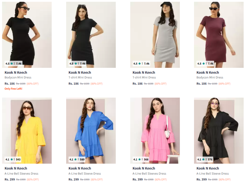 Image of Kook N Keech Women Dresses @ Minimum 85% Discount