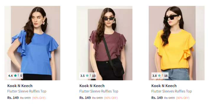 Image of Kook N Keech Women clothes start at ₹149