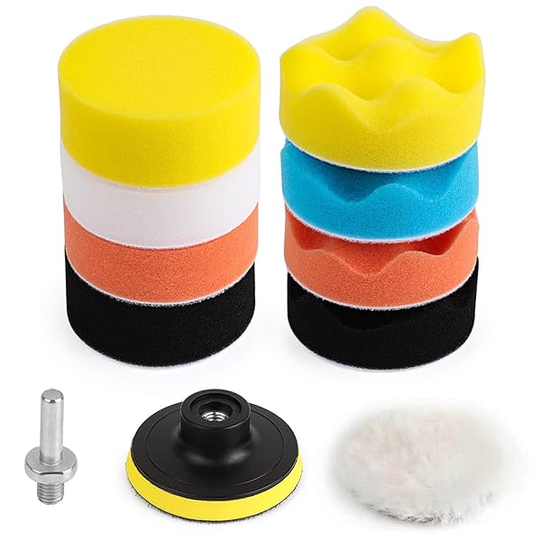 Image of Kshineni Car Foam Drill 3-Inch Buffing Pad