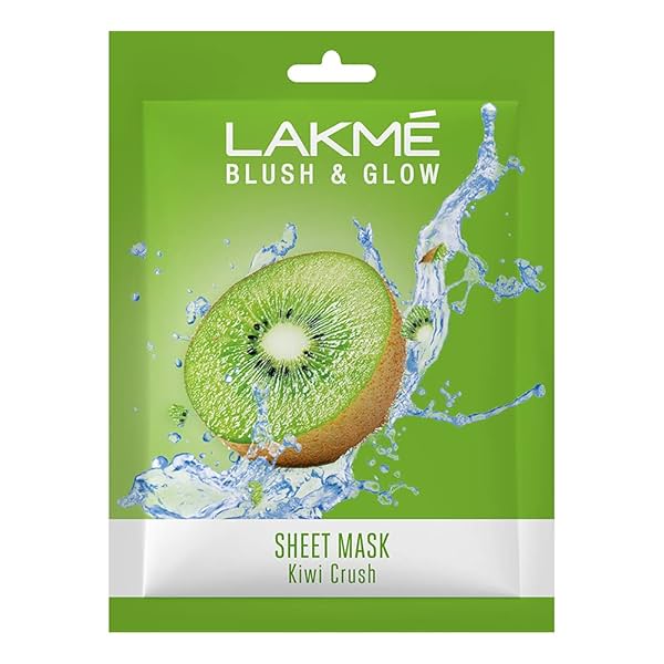 Image of LAKMÉ Blush & Glow Kiwi Sheet Mask, 25 ml