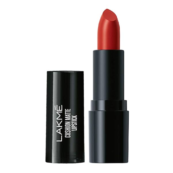 Image of LAKMÉ Cushion Matte Lipstick - Red Rose, 4.5 Gm