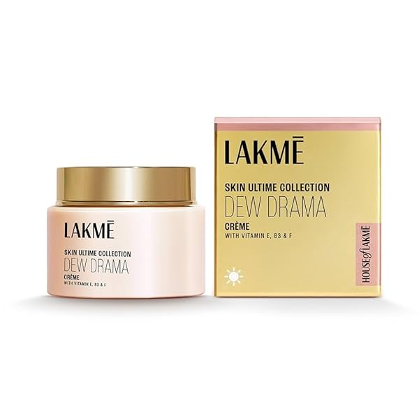 Image of LAKMÉ Dew Drama Gel Cream, Pro-Ceramides, Vit E + Vit B + Vit F 50G