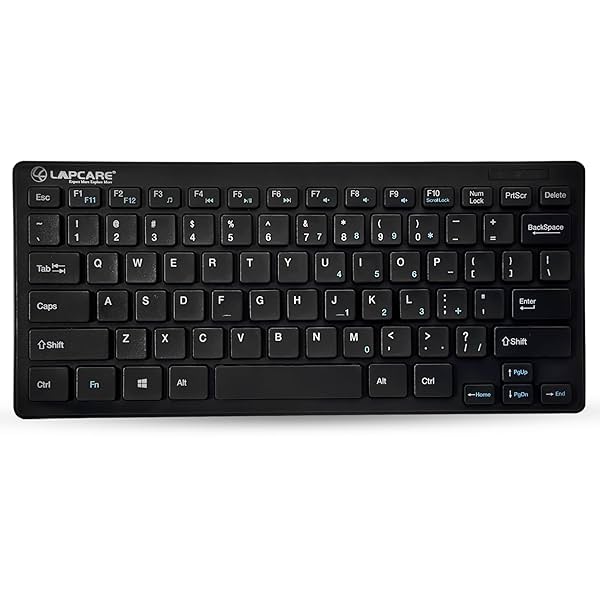 Image of LAPCARE D-Lite Plus Wireless Keyboard with 2.4 Ghz & 10 M Bt Range 