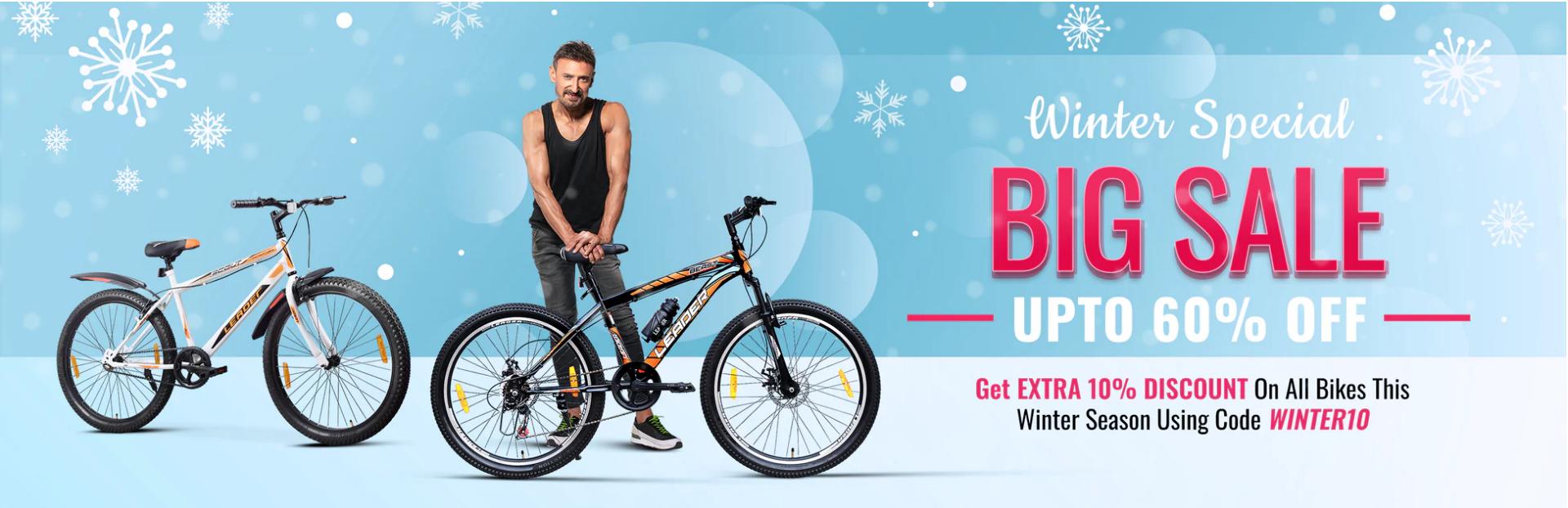 Image of LEADER BICYCLES Winter Sale : Save up to 60% + Extra 10% on Bikes