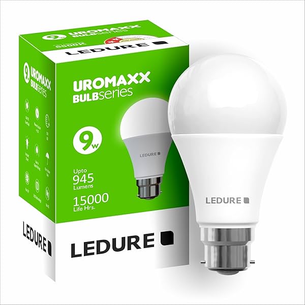 Image of LEDURE Uromax 9W LED Bulb with B22 Base