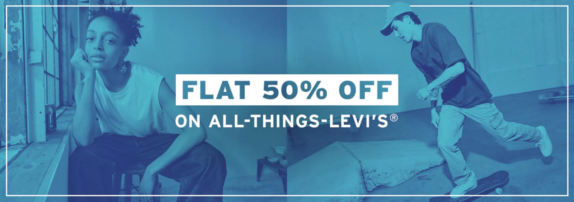 Image of LEVI'S Sale : Save up to 50% + Extra ₹200 on Men's & Women's Fashion