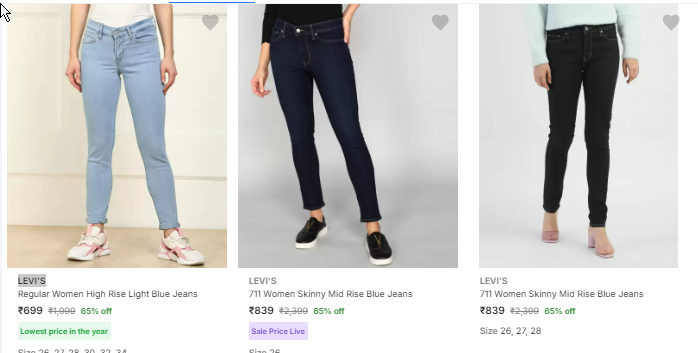 Image of LEVI'S Women Regular Jeans 