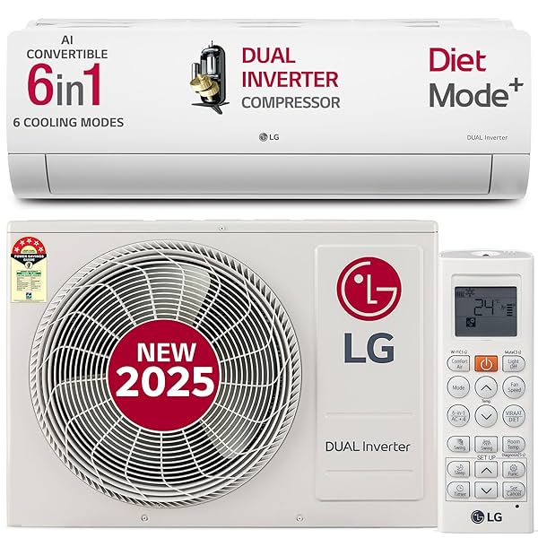 Image of LG 1.5 Ton 5 Star DUAL Inverter Split AC 