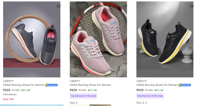 Image of LIBERTY Running Shoes For Women @ Minimum 65% Discount