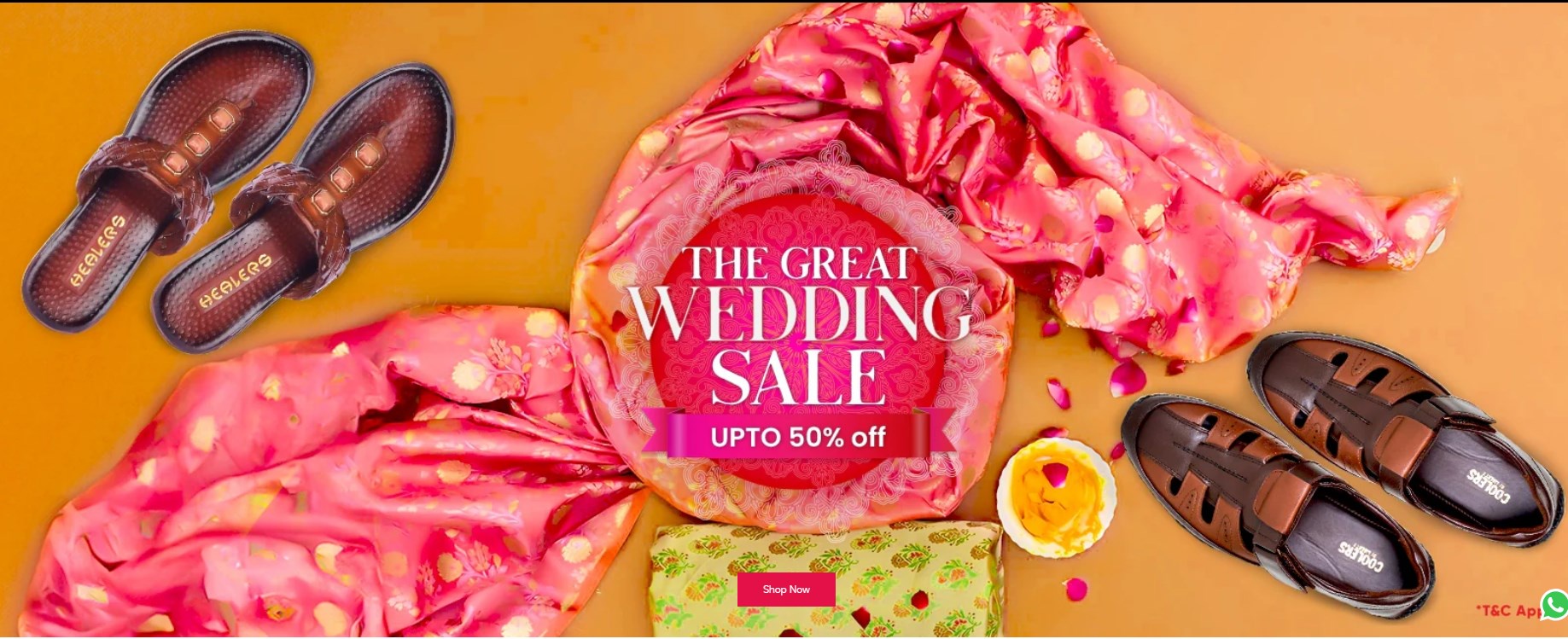 Image of LIBERTY The Great Wedding Sale : Save Up to 50% + Extra ₹500 on Footwear