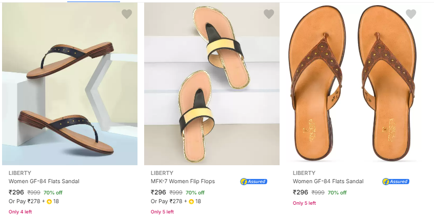 Image of LIBERTY Women Footwear Up to 70% Discount