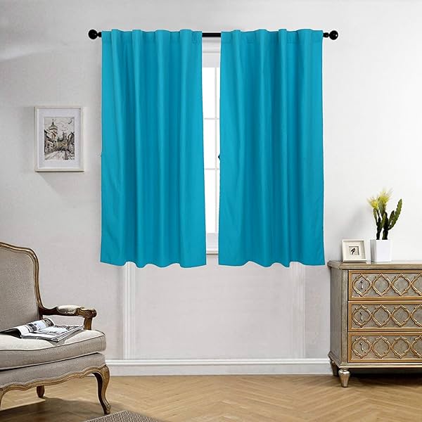 Image of LINENWALAS Cotton Opaque Back Tab Solid Window Curtain