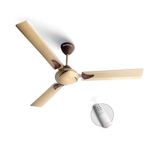 Image of LONGWAY Creta P1 1200 mm ceiling fan 3 blade golden 