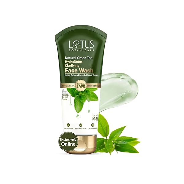 Image of LOTUS BOTANICALS Natural Green Tea Hydradetox Clarifying Face Wash Gel