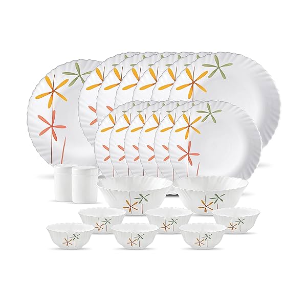 Image of La Opala, Novo Collection, Opal Glass Dinner Set 23 pcs