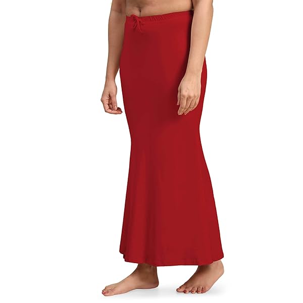 Image of Laavaan Cotton Blend Fishcut Saree Shapewear