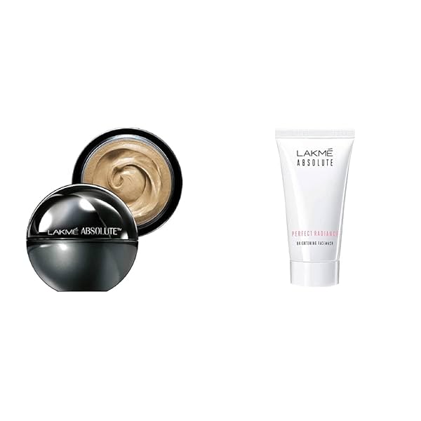 Image of Lakmé Absolute Skin Natural Mousse (Ivory Fair 01, 25g) & Perfect Radiance Facewash (50g)