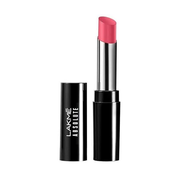 Image of Lakme Absolute Skin Dew Satin Lipstick, Pink Party.