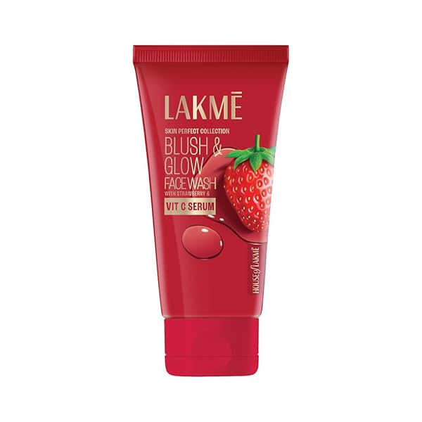 Image of Lakme Blush & Glow Exfoliating Face Wash with Vitamin C Serum