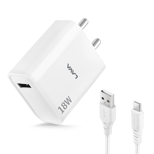 Image of Lava 18W Fast USB Charger 3A USB to Type C 1M Cable