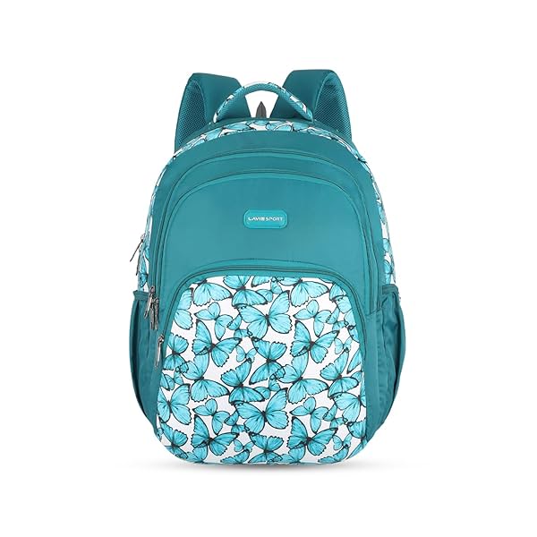 Image of Lavie Sport Blue Fly 39L Printed School Backpack 