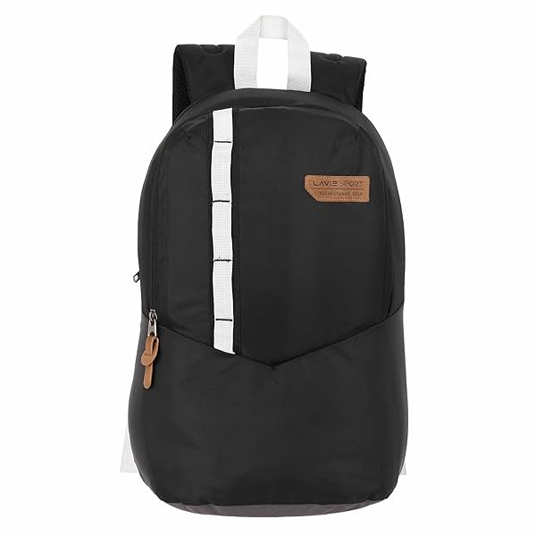 Image of Lavie Sport Elnido 24L Polyester Casual Backpack (Black)