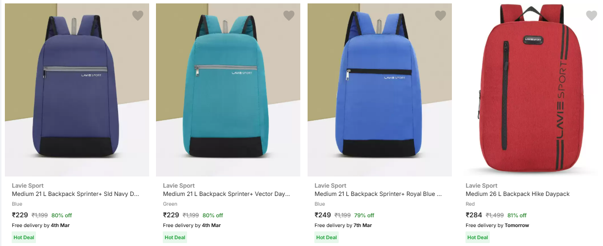 Image of Lavie Sport Medium 21 L Backpack starting @ ₹229